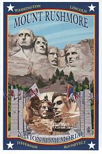 Mount Rushmore South Dakota, President Washington Lincoln etc. - Modern Postcard picture