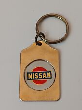 Vintage Nissan Auto Keychain Metal picture