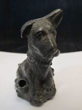 Small Vintage Metal Dog Figurine Terrier Scottie Scottish Terrier - Japan picture