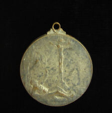 Vintage Heart of Jesus Protect Us Medal Religious Holy Catholic 1914 WWI Belgium picture