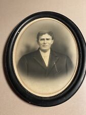 Vintage Antique Portrait Photo Oval Wooden Frame 22