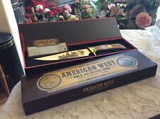 American West Gold & Silver Coin Bowie Knife Collection Liberty Head Dbl Eagle picture