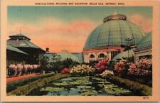 1940s DETROIT Michigan Postcard BELLE ISLE 