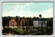 Kalamazoo MI-Michigan, Kalamzoo College, Air View, c1908, Vintage Postcard picture
