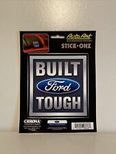 FORD DECAL AUTO ART NEW STICK ONZ BUILT FORD TOUGH 5”x5” Sticker picture