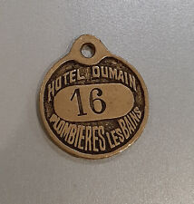 Vintage/Antique French Hotel Key Fob Hotel Dumain Plumbieres Les Bains No. 16 picture