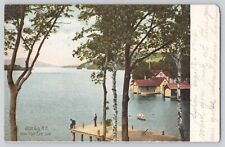 Postcard New Hampshire Alton Bay View From East Side Fishing Antique 1906 picture