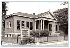 c1940's Public Library Scene Street Fairbury Nebraska NE RPPC Photo Postcard picture