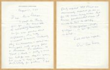 Robert Penn Warren (1905-1989) - American poet - Autograph letter signed - 1988 picture