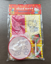 Vintage 1976 Hello Kitty embroidery set Sanrio Japan Unused picture