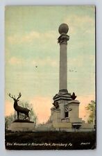 Harrisburg PA-Pennsylvania, Elks Monument Reservoir Park, Vintage c1915 Postcard picture