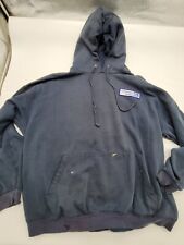 Vintage Continental Airlines Worker Mens Navy Blue XL 2XL Pullover Hoodie picture