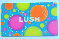 LUSH Gift Card -Bright Neon Bubbles -Pink, Orange, Yellow -Collectible -No Value picture