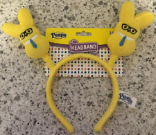 2024 Peeps Yellow Plush Easter Headband - Tie & Glasses - NEW picture