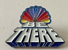 Vintage “Be There” NBC Peacock Pin Back  picture