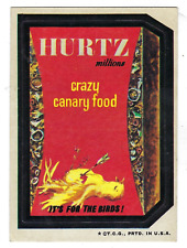 1973 Topps Wacky Packages 3rd Series 3 HURTZ CRAZY CANARY FOOD tb ex+/nm- picture