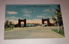 Vintage Postcard Entrance to Fort Francis E. Warren Cheyenne Wyoming Linen 1942 picture