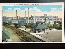 Vintage Postcard 1915-1930 Hershey Chocolate Company Railroad Station Hershey PA picture