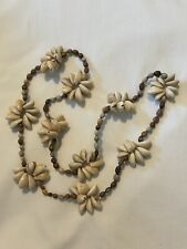 VINTAGE CHUNKY COWRIE SHELL NECKLACE ~ TRADITIONAL HAWAIIAN LEI ~ 32