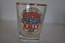 Vintage Shot Glass Sturgis Motor Classic Rally 2003  picture