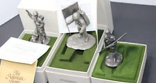 The Franklin  Mint 1976 The Astronaut  THE G.I. THE Pathfinder Lot of 3 Pewter picture