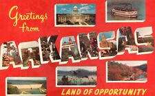 Postcard AR Large Letter Greetings Arkansas Unposted Chrome Vintage PC G8352 picture
