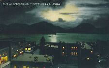 KETCHIKAN AK - An October Night In Ketchikan Postcard picture