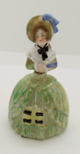 Antique Figural Victorian Lady Porcelain Perfume Bottle with Dauber Hand Painted picture