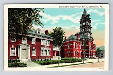 Huntingdon PA-Pennsylvania, Huntingdon County Courthouse Vintage Postcard picture