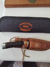 RANDALL MADE KNIFE MODEL 11-4 1/2 ALASKAN SKINNER  50'S BROWN BUTTON SHEATH picture