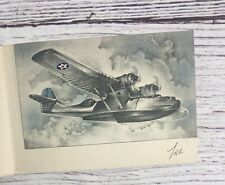 WWII PBY CATALINA PILOT CHRISTMAS CARD QUONSET POINT BEFORE PACIFIC DEPLOYMENT picture