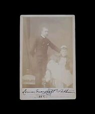 Princess Louise Signed Prince Arthur Cabinet Card Photo Royalty Governor Canada  picture