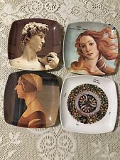 MEBEL ITALY 5.3” Melamine Plates Botticelli Venus La Nascita di Venere Set of 4 picture