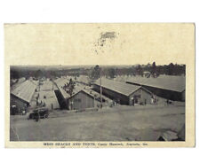 c.1910s Mess Shacks Tents Camp Hancock Augusta Georgia GA Simon Postcard POSTED picture