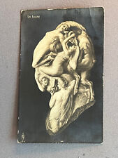RPPC, Metamorphic Postcard, Nude Women Form Old Man Head, Un Faune, ca 1910 picture