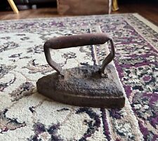 IRON Antique Sad Cast Iron Flat Iron can be used as a Door Stop picture