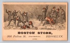 Bufford Boston Store Snowball Snow Ball Fight MAtch Brooklyn P150 picture