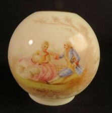 1880's Courting Scene Decorated Junior Miniature Kerosene Oil Ball Shade picture