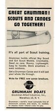 1965 GRUMMAN Boats Canoes official Boy Scouts of America Vintage Print Ad picture