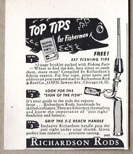 1950 Print Ad Richardson Rods Fishing Rods Chicago,IL picture