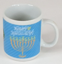 Starbucks Happy Hanukkah White Mug 10 oz Menorah Dreidel picture