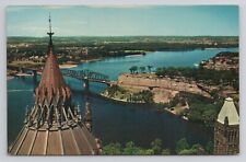 Postcard View From The Peace Tower Balcony Ontario Canada picture
