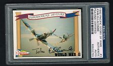 John Ellacombe signed autograph auto 1992 Pacific Story of WWII Card PSA Slabbed picture