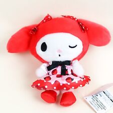 Sanrio FuRyu My Melody Strawbrry Lolita Red Mascot Holder Plush Japan New 7