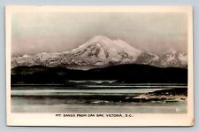 c1948 RPPC Mt. Baker From Oak Bay Victoria B.C. Canada VINTAGE Postcard picture
