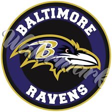 Baltimore Ravens Circle Logo Sticker / Vinyl Decal 10 sizes picture