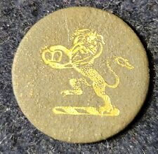 VERY EARLY BITISH EAST INDIA COMPANY OFFICER CUFF BUTTON LION RAMPANT EXCAVATED picture