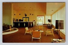 Louisville KY-Kentucky, Lobby of the Executive Inn, Vintage c1960 Postcard picture