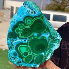 2.53LB Natural Chrysocolla/Malachite transparent cluster rough mineral sample picture