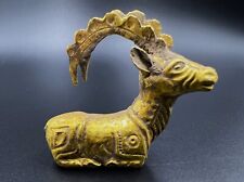 Central Asian Ancient Bactria Achaemenid Gold Antique Ibex Goat Figure picture
